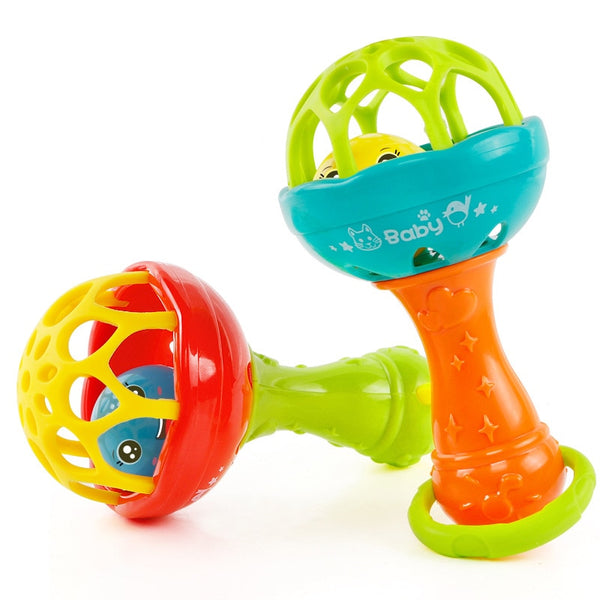 Baby Rattles toy Intelligence Grasping Gums