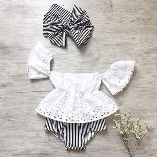 Lace baby clothes