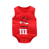 Baby Boy Sleeveless Cartoon Bodysuit
